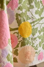 Riso Floral Linen Tablecloth – Natural Linen Vibrant Botanical Dining Table Cover - Image 3