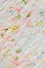 Watercolor Blooms Linen Tablecloth – Natural Linen Floral Print Table Cover - Image 2
