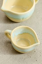 Blue Glazed Stoneware Measuring Cups – Set of 3 Hand-Crafted Ceramic Kitchen Essentials - Image 2