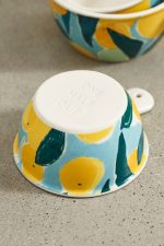 Citrus Grove Stoneware Measuring Cups – Set of 4 Hand-Painted Floral Ceramic Kitchen Essentials - Image 2