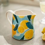 Citrus Grove Stoneware Measuring Jug – Decorative Floral Ceramic Kitchen Pitcher