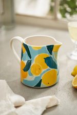 Citrus Grove Stoneware Measuring Jug – Decorative Floral Ceramic Kitchen Pitcher