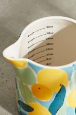 Citrus Grove Stoneware Measuring Jug – Decorative Floral Ceramic Kitchen Pitcher - Image 2