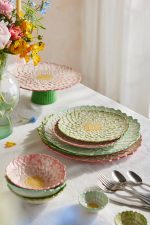 Painted Flower Pinch Bowls – Set of 3 Hand-Painted Floral Stoneware Mini Dipping Bowls - Image 3