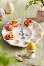 Colorful Floral Egg Salt and Pepper Shakers – Set of 2 Hand-Painted Earthenware Shakers - Image 3