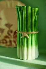 Celery Bunch Ceramic Vase – 8-Inch Hand-Painted Realistic Vegetable-Shaped Floral Vessel - Image 4