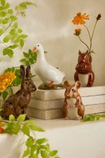 Hand-Painted Duck Bud Vase – 4-Inch Hand-Crafted Ceramic Stoneware Bird Figurine Vase - Image 2