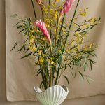 Terracotta Scallop Shell Bowl Planter – Hand-Crafted Ceramic Shell-Shaped Decorative Indoor Pot