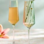Ombre Champagne Flutes – Set of 2 Hand-Crafted 9 oz Gradient Glassware
