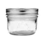 Kerr Canning Jars, Wide Mouth Half-Pint Mason Jars with Lids and Bands, 12 Count 8 oz - Image 3