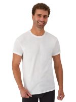 Hanes Men's Value Pack White Crew T-Shirt Undershirts, 6 Pack - Image 3