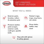 Glidden Grab-N-Go Barn & Fence Wood Exterior Paint Flat, Black, 1 Gallon - Image 7