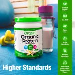 Orgain Organic Vegan 21g Protein Powder, Plant Based Shake Drink, Vanilla Bean 1.02lb - Image 4