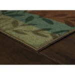 Mainstays Leaf Block Multicolor Indoor Accent Rug, 1 ft 8 in x 2 ft 10 in - Image 6
