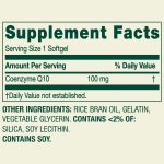 Spring Valley Rapid-Release CoQ10 Heart Health Dietary Supplement Softgels, 100 mg, 120 Count - Image 3