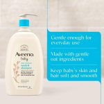 Aveeno Baby Daily Moisture Body Wash & Shampoo, Value Size 33 Fl oz - Image 4