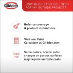 Glidden Grab-N-Go Barn & Fence Wood Exterior Paint Flat, Black, 1 Gallon - Image 5