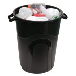 Hyper Tough 32 Gallon Injection Molded Plastic Trash Can with Click Lock Lid - Image 3