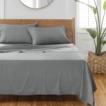 Better Homes & Gardens 4-Piece 400 Thread Count Cotton Sateen Performance Bed Sheet Set, Grey, Queen - Image 3