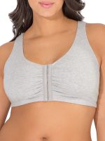 Fruit of The Loom Women's Comfort Front Close Cotton Sports Bra, 2 Pack - Image 5