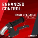 Razor Dirt Rocket MX350 - Black with Decals, up to 14 mph, 24V Electric Dirt Bike for Child 8+ - Image 7