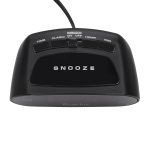Westclox Basic Black Digital Red LED Bedside or Desk Alarm Clock with Adjustable Hi/Lo Alarm Volume and Snooze - Image 5