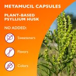 Metamucil Psyllium Husk Capsules, 300 Capsules, 3-in-1 Daily Fiber, GLP-1 Friendly Fiber> - Image 5