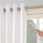 Mainstays Thermal Lined Room Darkening Sliding Glass Door Grommet Curtain Panel, 100 in x 84 in, White - Image 2