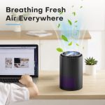 BREEZOME Hepa Air Purifier for Home & Bedroom, 22 dB Quiet Sleep Mode, Air Cleaner for PM10, PM2.5, Dust, Cotton Lint & Hair, Covers Up to 600 sq. ft./2H, Black - Image 6