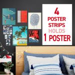 Command Poster Strips, White, Damage-Free Hanging Poster Hangers, 20 Command Strips - Image 3