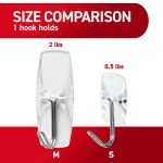 Command Small Wire Toggle Hooks, Clear, Damage Free Decorating, 9 Hooks - Image 5