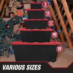 Hyper Tough 12 Gallon Snap Lid Storage Bin, Black Base with Red Lid, Heavy Duty Plastic - Image 7