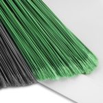 Libman Precision Angle Broom With Dustpan, Green White, Recycled Plastic Fibers - Image 2