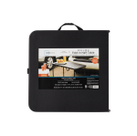 Mainstays 40 in Centerfold Fold-in-Half Folding Table, Adjustable Height, Black - Image 6