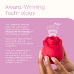 Lovehoney Mon Ami Pleasure Air Suction Vibrating Rose, Red - Image 2