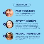 Biore Nose and Face Deep Cleansing Pore Strips, Blackhead Remover, 7 Nose and 7 Face Strips - Image 4