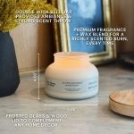 Better Homes & Gardens Salted Coconut Mahogany Scented 2-Wick Frosted Jar Candle, 18 oz - Image 4