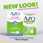 AZO UTI Test Strips, Easy to Use At-Home Test Kit, Fast Results & Clinically Tested, FSA/HSA Eligible, 3 Test Strips - Image 3