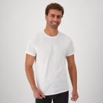 Hanes Men's White Crew T-Shirt Undershirts, 3 Pack - Image 3