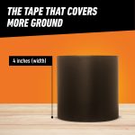 Gorilla Waterproof Patch & Seal Tape Black 4" x 10' Roll - Image 6