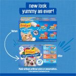 Purina Friskies Oceans of Delight Prime Filets & Flaked Wet Cat Food Variety Pack, 5.5 oz Cans (40 Pack) - Image 2