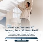 Serta 10 inch, Queen Mattress, Medium Mattress, Gel Memory Foam Mattress, Cooling, Pressure Relief, Mattress in a Box, Queen Size Mattress - Image 3