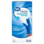 Great Value Nitrile Disposable Gloves, One Size, 100 Count - Image 2