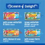 Purina Friskies Oceans of Delight Prime Filets & Flaked Wet Cat Food Variety Pack, 5.5 oz Cans (40 Pack) - Image 4