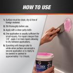 DAP DryDex 8 oz Pink/White Dry Time Indicator Spackling Plaster Patch Kit All Purpose - Image 5