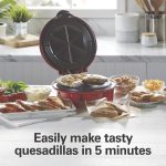Hamilton Beach Quesadilla Maker, 8" Round, Makes 6 Wedges, Red - Image 2
