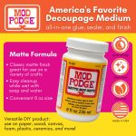 Mod Podge Sealer, Glue, and Finish, Matte Finish, Clear, 8 fl oz - Image 2