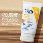 CeraVe Sunscreen Tinted Hydrating 100% Mineral Broad-Spectrum Lotion SPF 30 for Face with Sheer Tint - Image 4