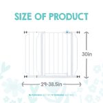 Regalo Extra Wide Walk-Through Baby Gate with Door, 29.5-38.5 in, White, Ages 6-24 Months - Image 4