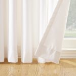 Mainstays Thermal Lined Room Darkening Sliding Glass Door Grommet Curtain Panel, 100 in x 84 in, White - Image 4